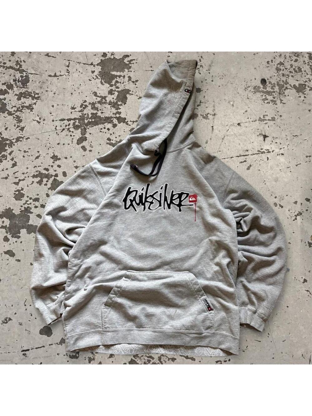 Beautiful grail vintage quicksilver heavyweight cotton hoodie. Some flaws.